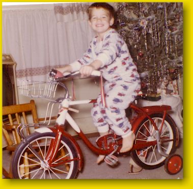 1959 Bike with training wheels The back of this photo is marked January 