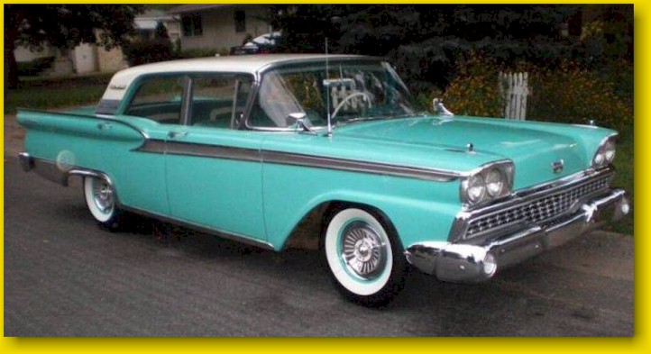  backwards in time in 1963 I think we bought a 1959 Ford Fairlane 